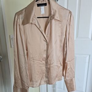 Jones New York Blush Satin Shirt